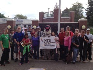 Snake River Valley Chapter Members of the NFB with Chukar's Mascot